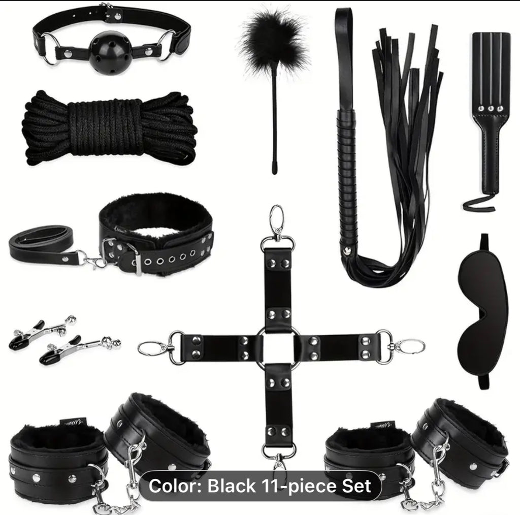 11 Piece Beginner BDSM Bondage Kit