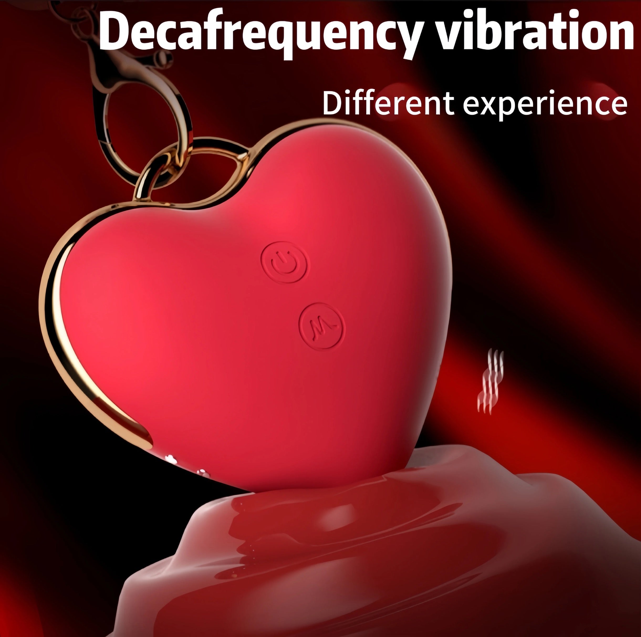 Heart Shaped Pendant Clit Stimulator