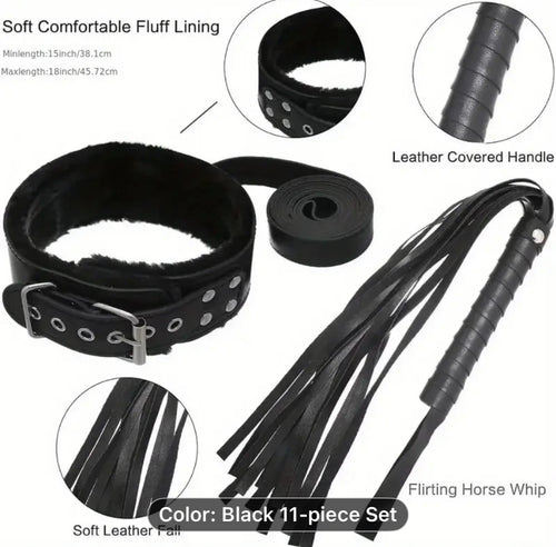11 Piece Beginner BDSM Bondage Kit
