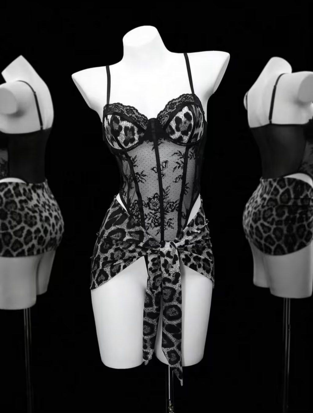 Leopard Lace Lingerie Set