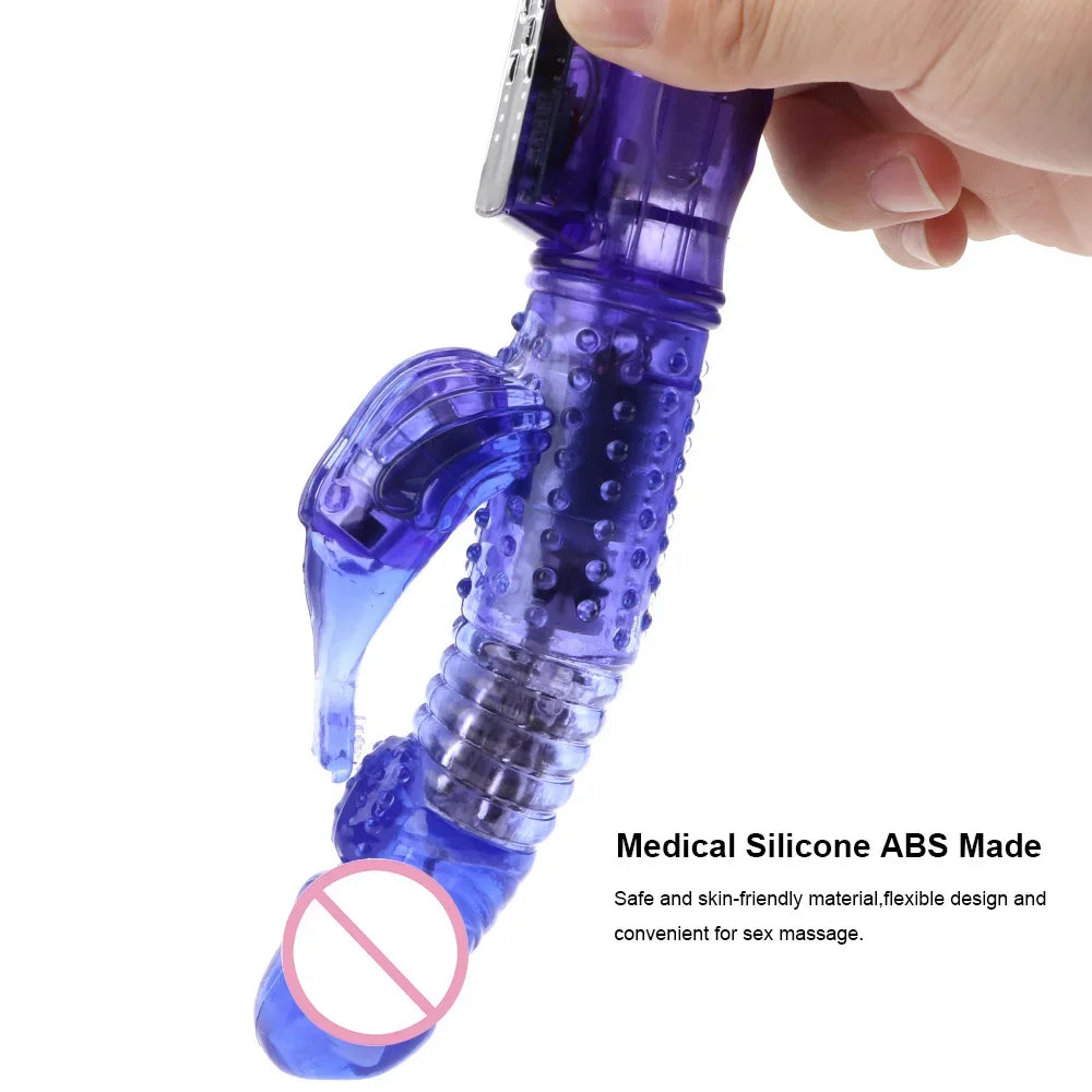 22cm Rotating Beads RabbitVibrator